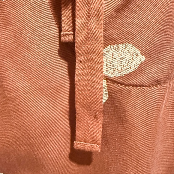 Pilcro Anthropologie Lyocell Cropped Tie Front Pants 26 Lightweight Spring NWT - Picture 3 of 7